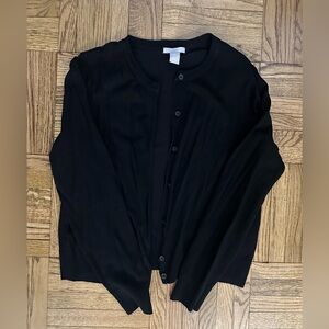 H&M Black Long Sleeved Cardigan - Large